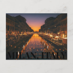Carte postale Milan, Italie