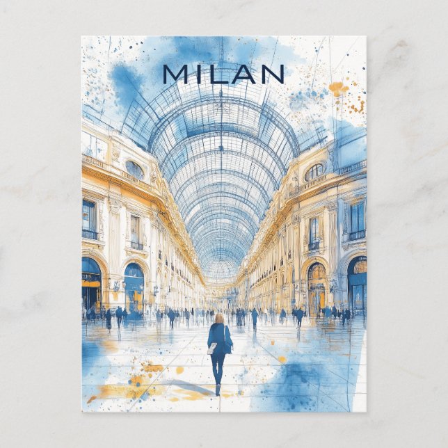 Carte Postale Milan Italie Voyages (Devant)
