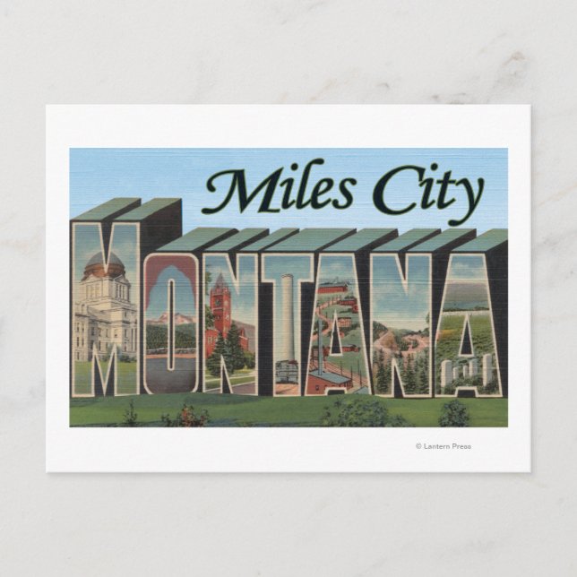 Carte Postale Miles City, Montana (Devant)