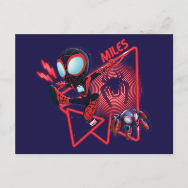 Carte Postale Miles et Toiles Lumineuses TWIST-E Glow (Devant)