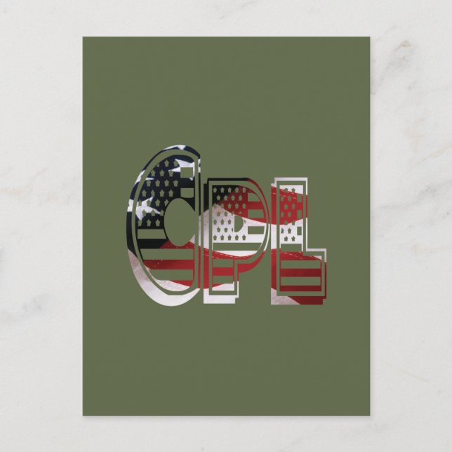 Carte Postale Militaire patriotique incroyable et unique (Devant)