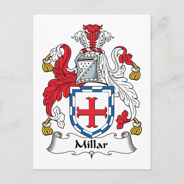 Carte Postale Millar Family Crest (Devant)