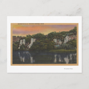 Carte Postale Mille sources, IDView of Quartette Falls