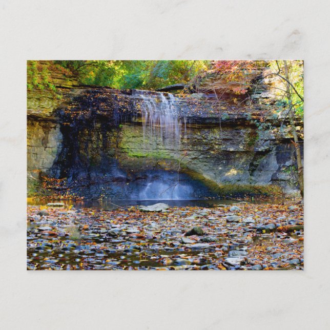 Carte Postale Millikin Falls in Autumn, Columbus, Ohio (Devant)