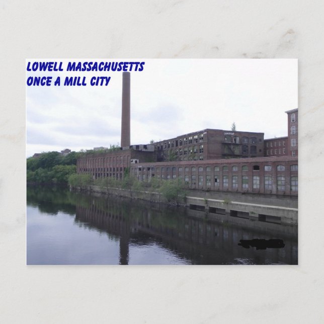 Carte Postale Mills de Lowell Massachusetts (Devant)