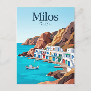 Carte Postale Milos Grèce