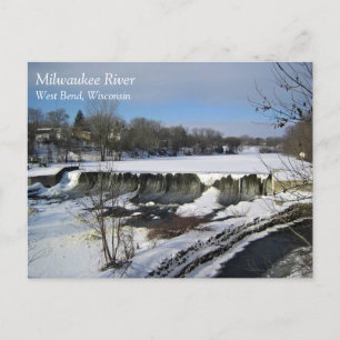 Carte Postale Milwaukee River, West Bend, Wisconsin
