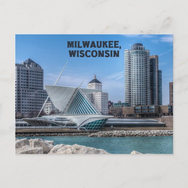 Carte postale Milwaukee Wisconsin sur le lac Michi (Devant)