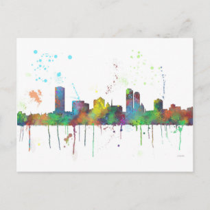 CARTE POSTALE MILWAUKEE, WISCONSON SKYLINE