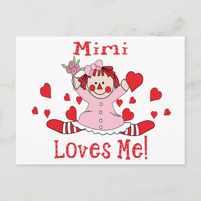 Carte Postale Mimi Love's me Rag Doll (Devant)