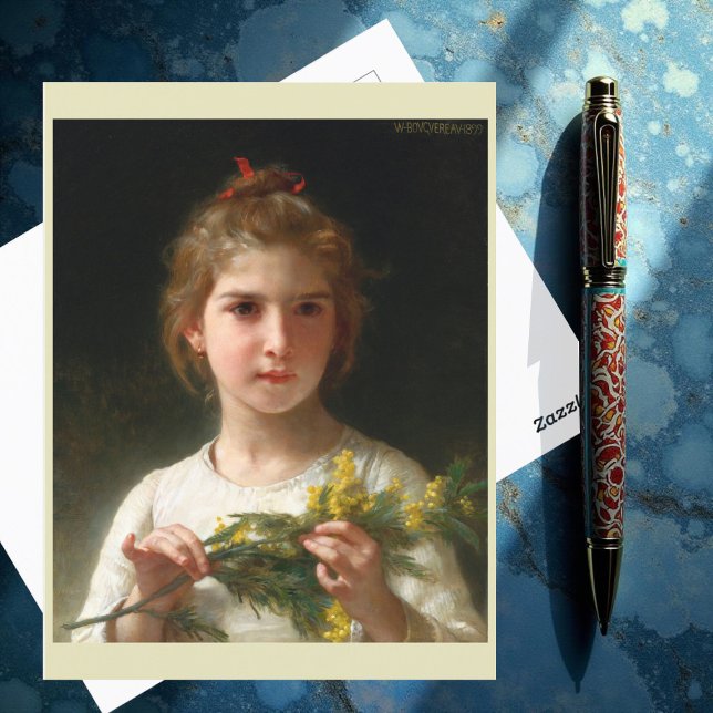 Carte Postale Mimosa par William Bouguereau (Créateur téléchargé)