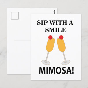 Carte Postale Mimosa Sip Avec Le Sourire Mimosa