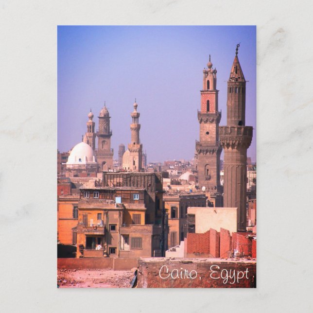 Carte Postale Minarets du Caire & Cité antique / Egypte (Devant)