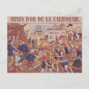 Carte Postale Mines d'or de Californie