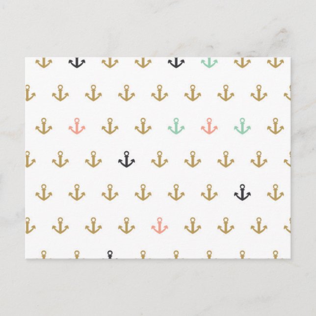 Carte Postale Mini Anchor Pattern (Devant)