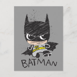 Carte Postale Mini classique Batman Sketch