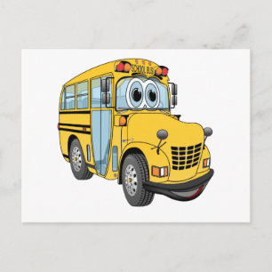 Carte Postale Mini School Bus