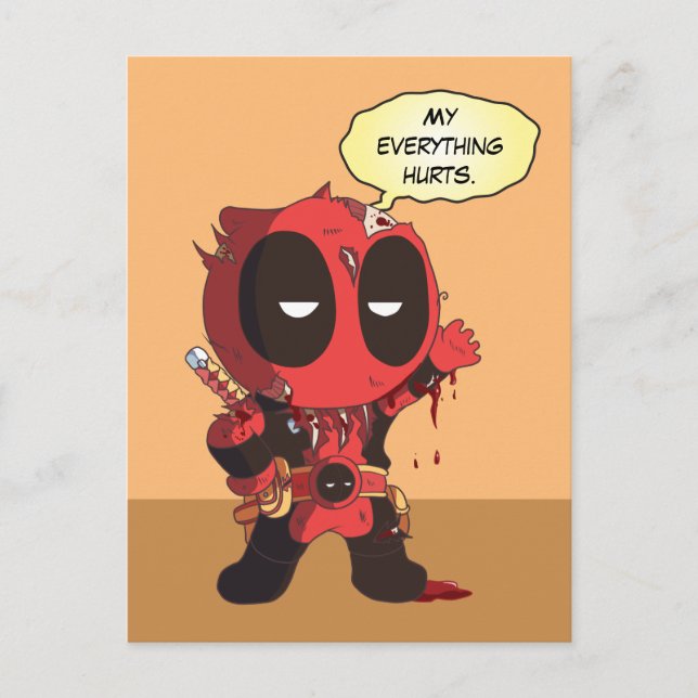 Carte Postale Mini Survivant de Deadpool (Devant)