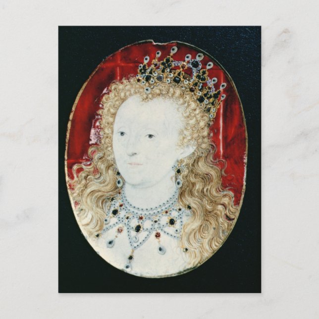 Carte Postale Miniature de la reine Elizabeth I (Devant)