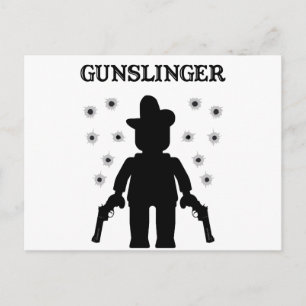 Carte Postale Minifig Gunslinger Cowboy