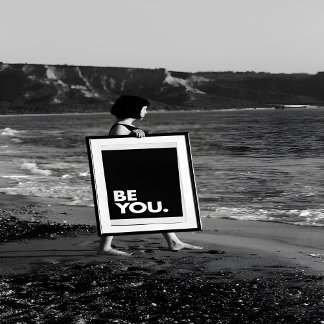 Carte Postale Minimal | Soyez vous-même avec audace