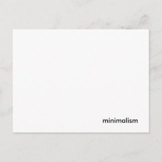 Carte postale minimale