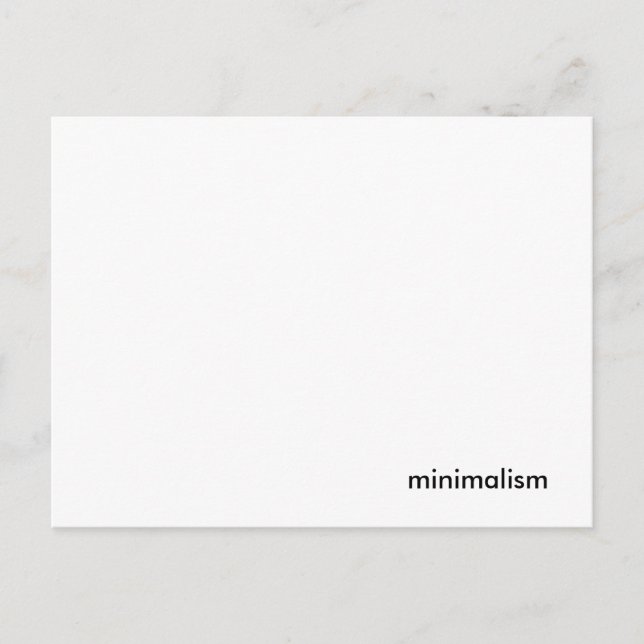 Carte postale minimale (Devant)
