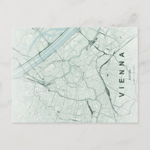 Carte postale minimale de Vienne Autriche