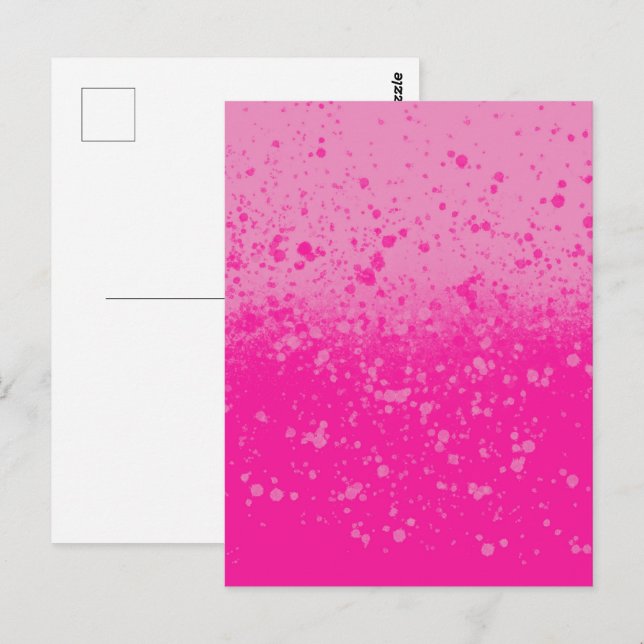Carte Postale Minimalisme rose  (Devant / Derrière)