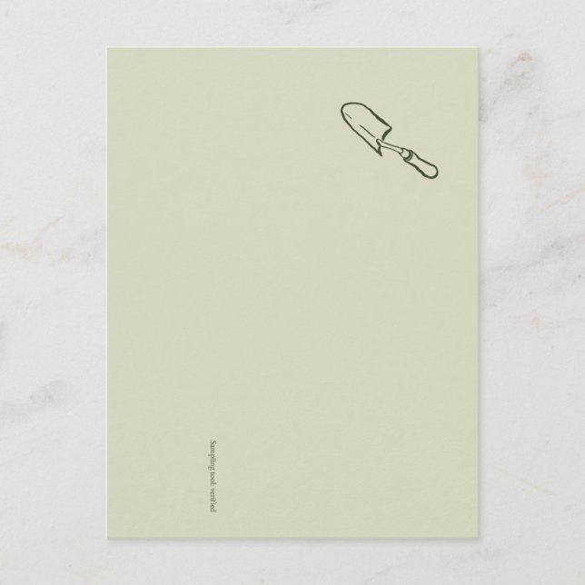 Carte Postale Minimalist Botanical Garden Reader Gift (Devant)