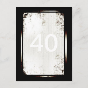 Carte postale minimaliste 40e anniversaire