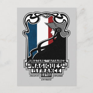 Carte Postale Ministère des affaires Magiques de la France