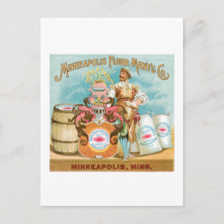 Carte Postale Minneapolis Farine Vintage Nourriture et Art