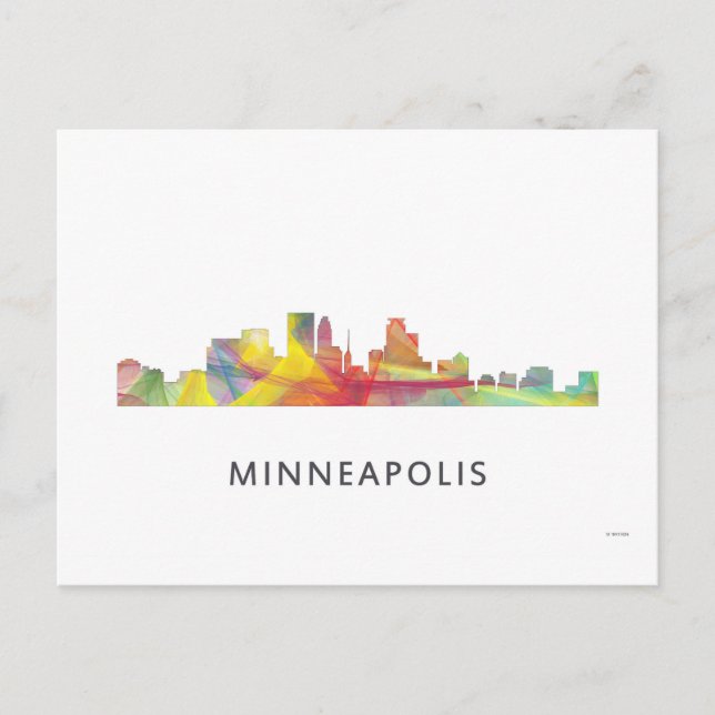 CARTE POSTALE MINNEAPOLIS, MINNESOTA SKYLINE WB1 - (Devant)