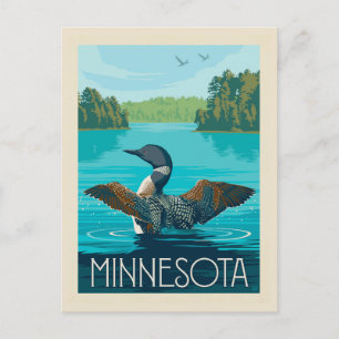 Carte Postale Minnesota   Loon