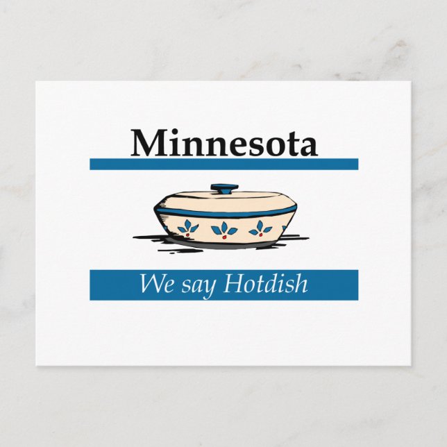 Carte Postale Minnesota : On Dit Hotdish (Devant)