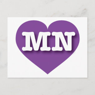 Carte Postale MInnesota Purple Heart - I love MN