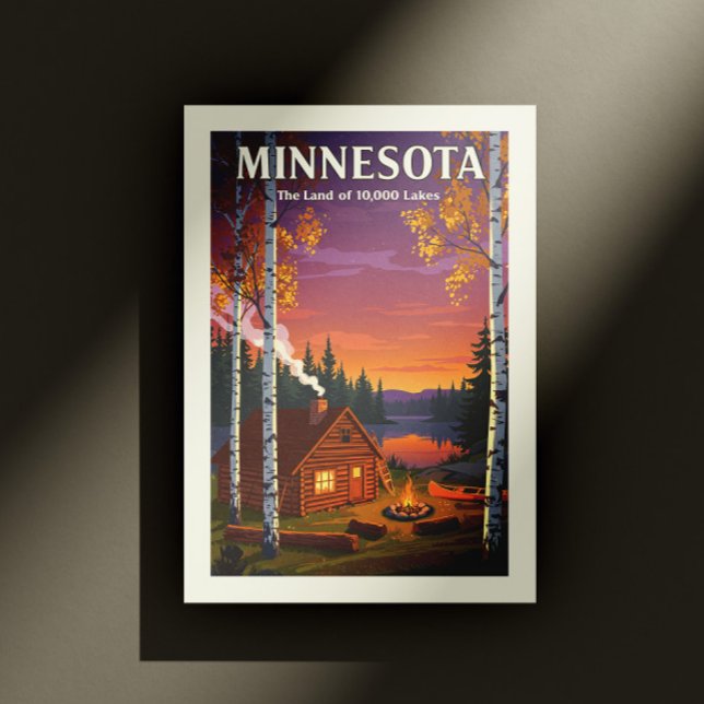 Carte Postale Minnesota vintage (Créateur téléchargé)