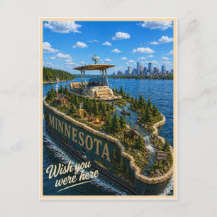 Carte Postale Minnesota   Wish You Were Here   Série des États
