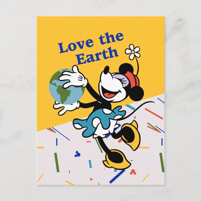Carte Postale Minnie | Aimer la Terre (Devant)