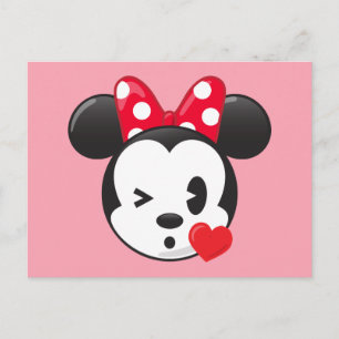 Carte Postale Minnie branchée   Flirty Emoji