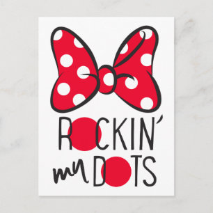 Carte Postale Minnie branchée   Mon point Rockin