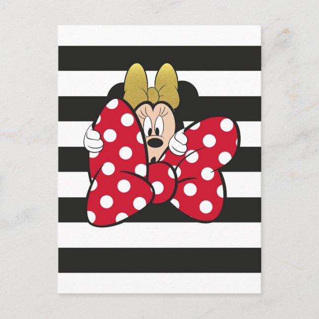 Carte Postale Minnie | Cravate de fond (Devant)
