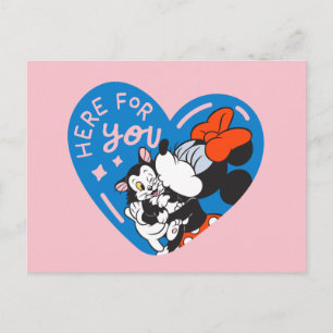 Carte Postale Minnie et Figaro sont là pour vous