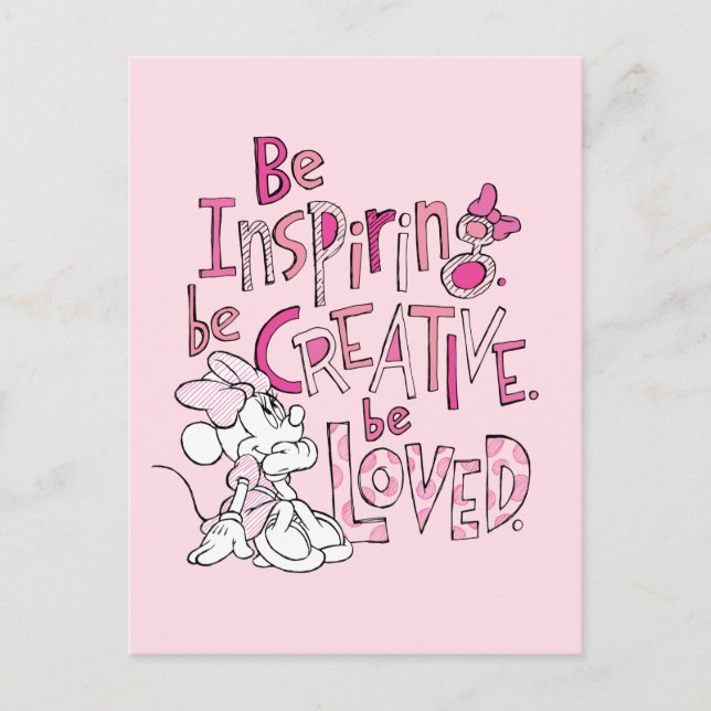 Carte Postale Minnie | Être inspirant (Devant)