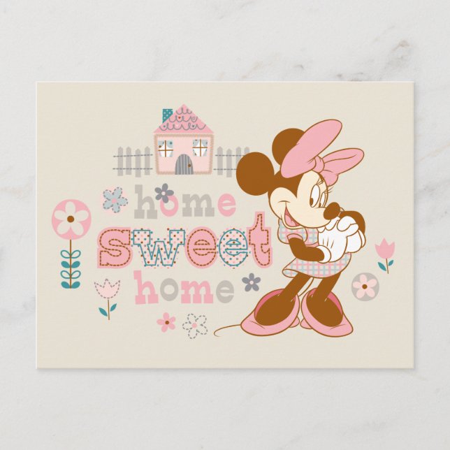 Carte Postale Minnie | Maison Sweet Home (Devant)
