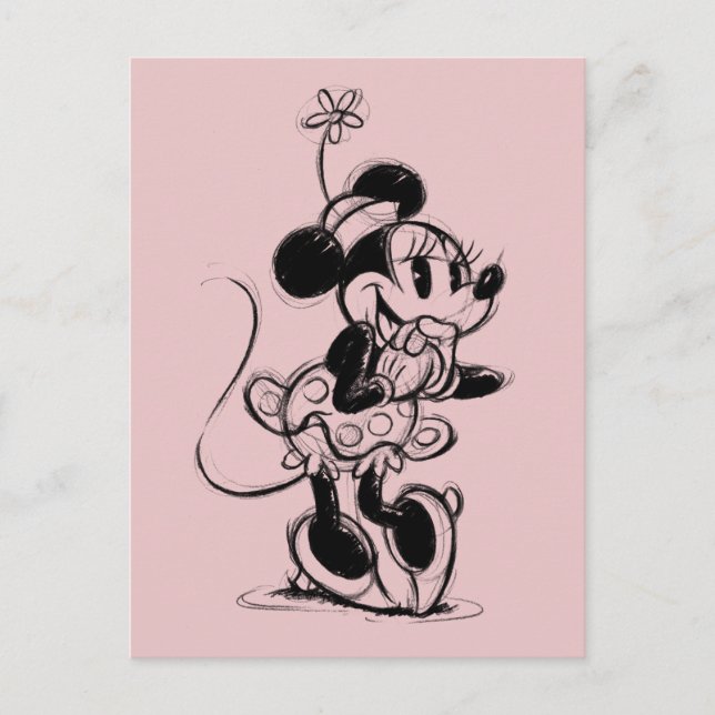 Carte Postale Minnie | Marbre (Devant)
