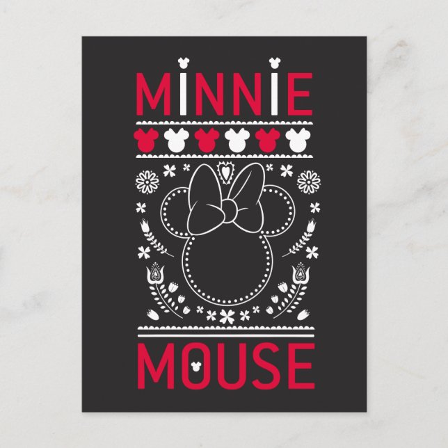 Carte Postale Minnie | Motif de décoration (Devant)