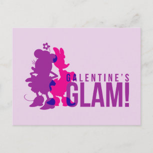 Carte Postale Minnie Mouse & Daisy Duck   Galentine's Glam !