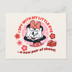 Carte Postale Minnie Mouse Je vois avec mes petits yeux…